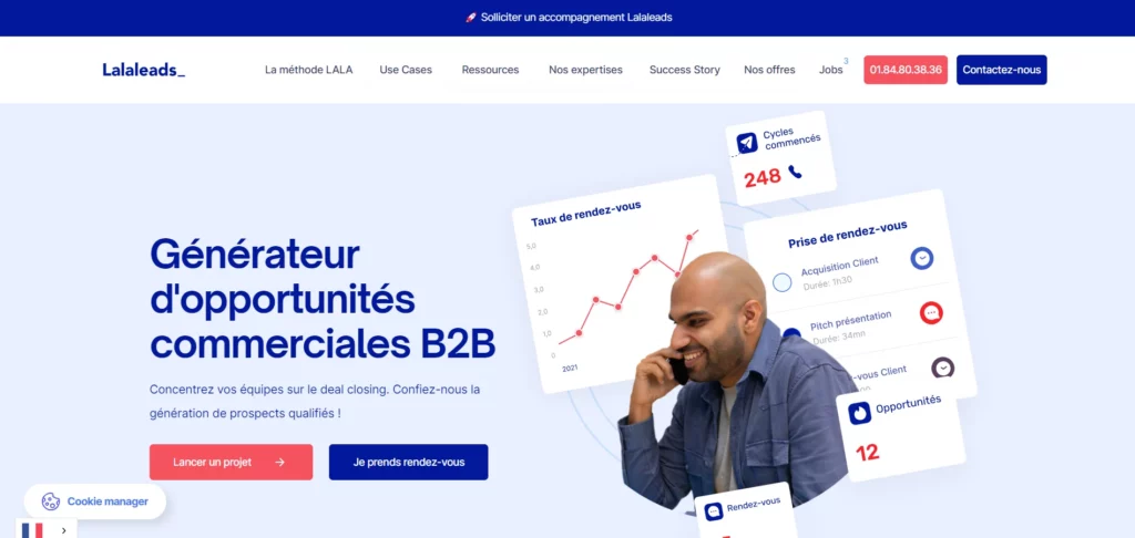 Agence LalaLeads Prospection Commerciale Paris
