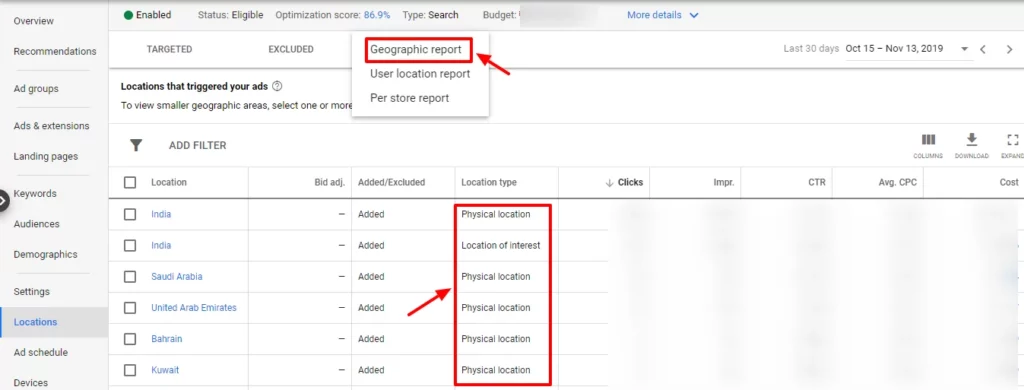 Comment analyser vos performances de localisation dans Google Ads