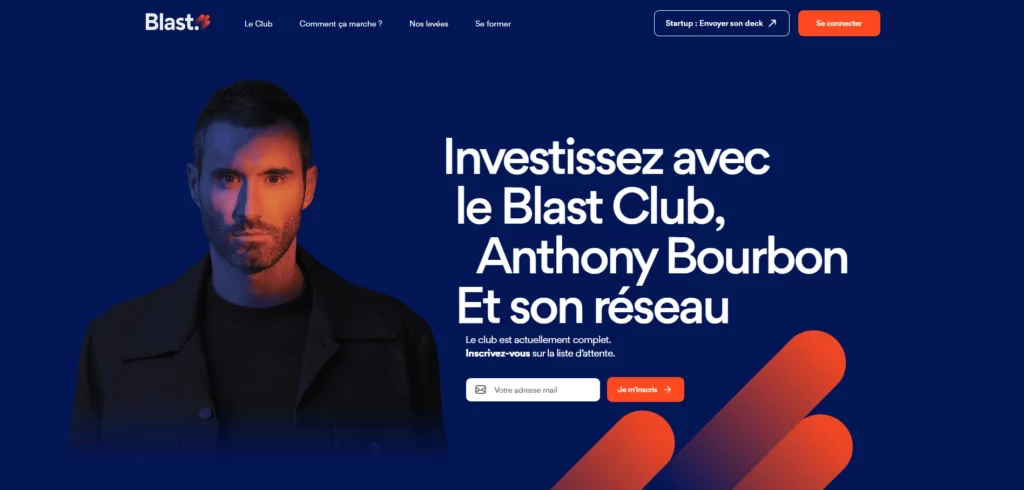 Investir dans une startup à l'aide de blast club