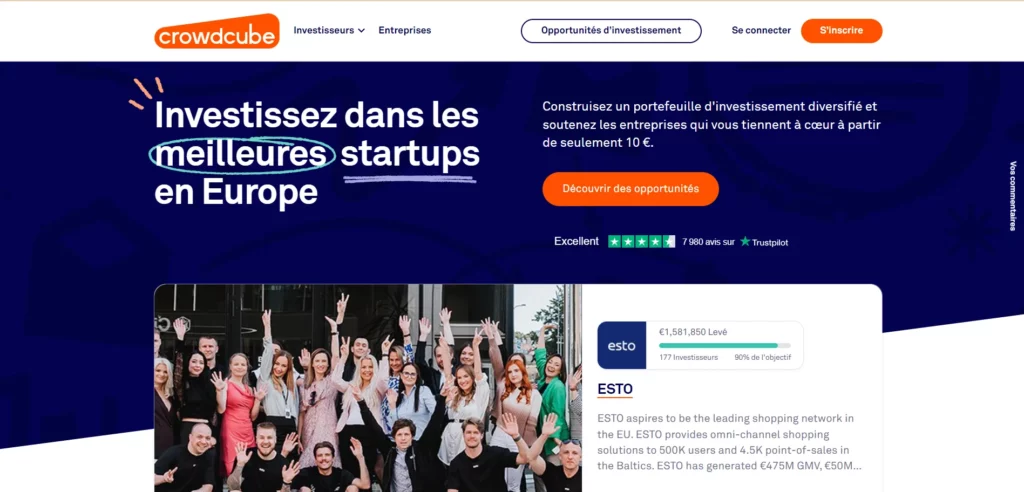 Investir dans une startup à l'aide de la plateformes de crowdfunding Crowdcube