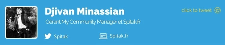 Djivan Minassian Gérant Mycommunity Manager et spitak.fr