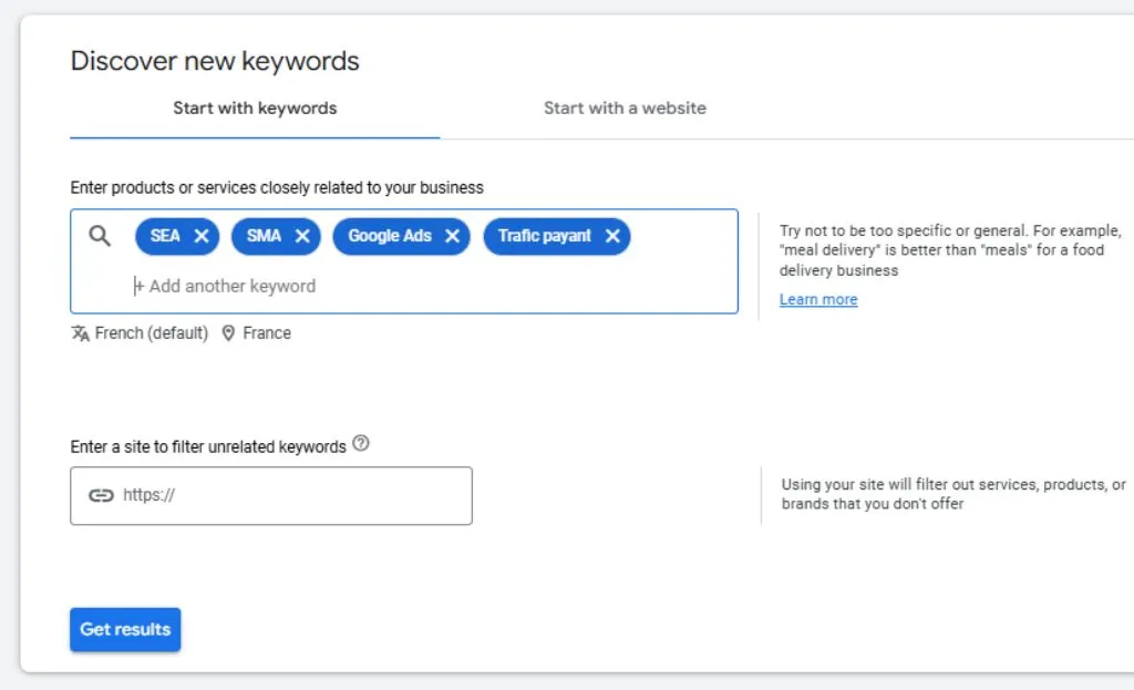 Google-Ads-Keyword-Planner-Sélection-de-mots-clés