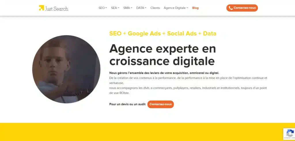 JustSearch Agence linkedin ads Paris