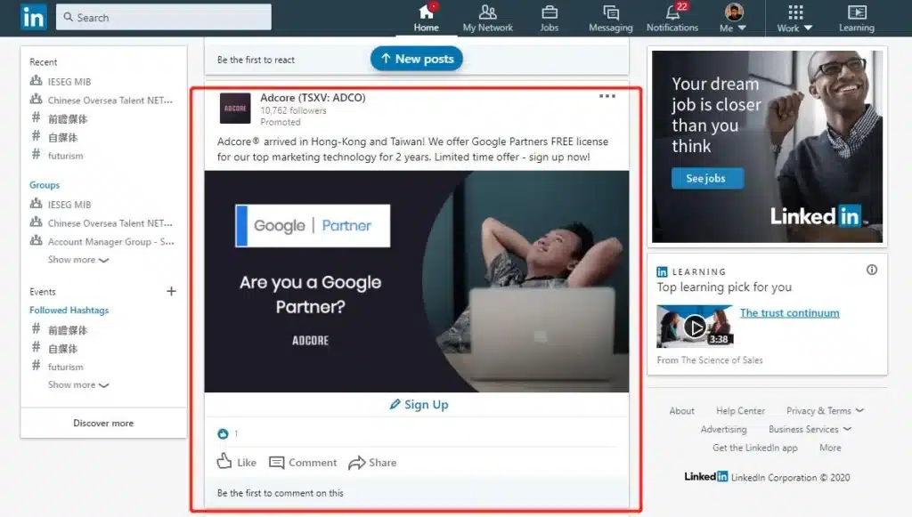 Annonces LinkedIn Ads pour Générer des Leads