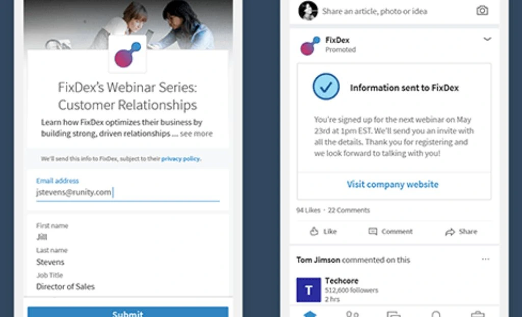 LinkedIn Ads Lead Gen Forms